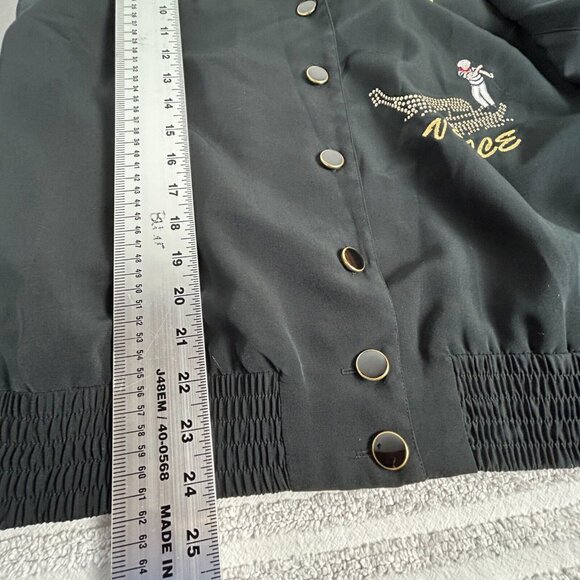 Philippe Marques Womens Button Down Long Sleeve Sweater Black Rhinestones London - Picture 11 of 11